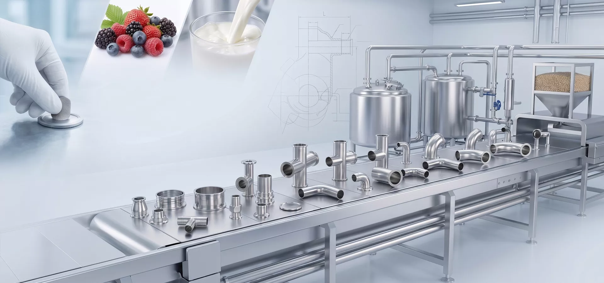Kina sanitære rustfrit stål rørfittings leverandør Kina sanitære rustfrit stål rørfittings leverandør