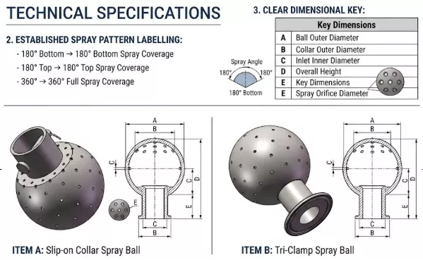 Fixed Sanitary Cleaning Ball